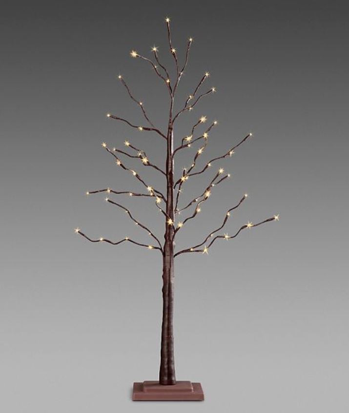 Lighted Display Tree - Brown Twig 42" H